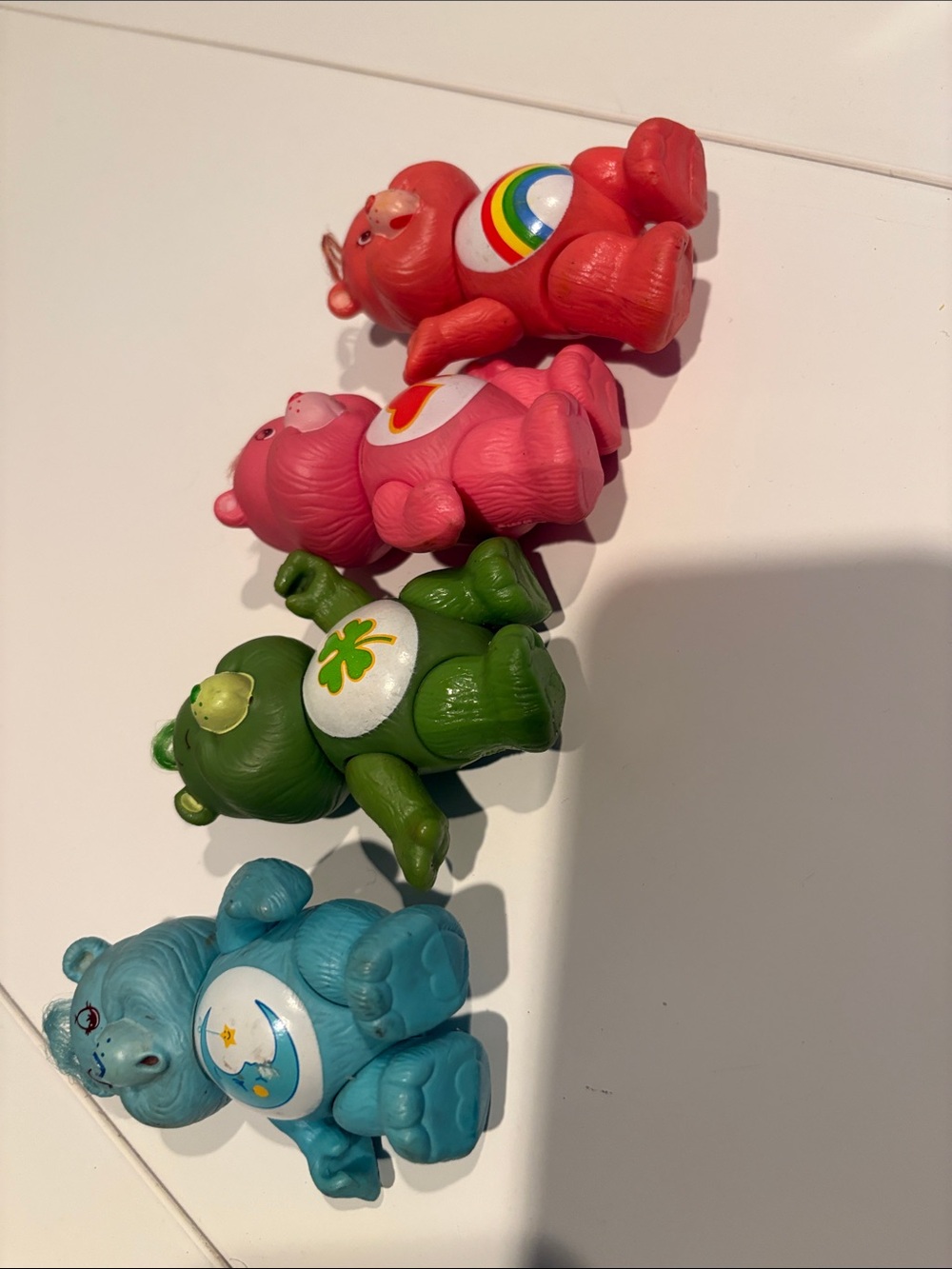 Vintage 80s Care Bears Mini Figurine Set - Assorted Colors
